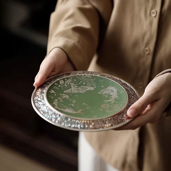 Silver-plated Pot Fruit Plate